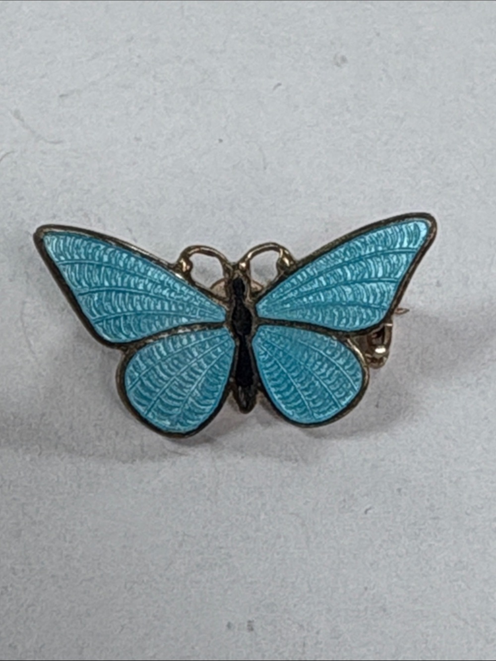 Turquoise Enamel Butterfly Brooch - Women Jewelry
